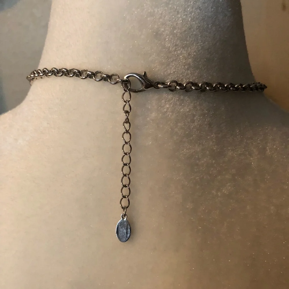 Authentic Landau Swarovski Crystal Silver Necklace